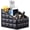 Blakc Grid, variant on Fashionable PU Leather TV Remote Control Holder with 3 Compartments, Storage Rack, Storage Box, Media Accessory Storage, Desk Organizers (black)