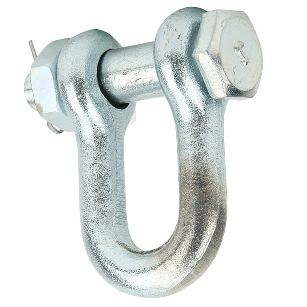 Anchor Shackle Lifting Shackle Ship Lifting Parts Hardware Tool Lifting  Machine Parts Anchor Shackle Heavy Duty Alloy Steel Galvanized Bow Type  With Nut Lifting Machine Parts2pcs 
