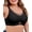 Black, variant on SHARICCA Womens Plus Size Wireless Bra Comfort Push Up Wireless Bras