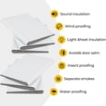 thumbnail image 3 of TAILTOSS 10Pcs Door Draft Stopper Prevent Dust White Adhesive for Homeowners, 3 of 5