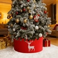 thumbnail image 6 of Christmas Decorations, 14in Felt Christmas Tree Cover Skirt Small Tree Base Decoration Mat with Reindeer Pattern for Holiday Home Decor Christmas Scene Display, 6 of 6