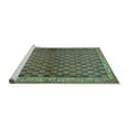 thumbnail image 2 of Ahgly Company Machine Washable Indoor Square Persian Turquoise Blue Traditional Area Rugs, 3' Square, 2 of 4