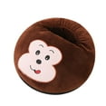 thumbnail image 2 of Latrodar USB Foot Heated Warmer Slippers Portable Feet Best of Both Worlds Washable Foot Warmer Brown 12.8x11.6 Inch Home Essentials, 2 of 4