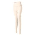 thumbnail image 6 of Jxximdong Leggings for Women Women's Solid Color Fashionable Casual Sports Hip Lifting High Elastic Tight Yoga Pants Beige XXL Yoga Pants, 6 of 6