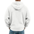 thumbnail image 4 of Domzest Mens Waffle Hoodies Long Sleeve Drawstring Hooded Sweatshirt 2026 Fall Casual Textured Streetwear Pullover White 2XL, 4 of 8