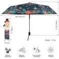 thumbnail image 3 of FORMRS Travel Umbrella Folding Auto Open Close Windproof Rain UV Protection, Blue Christmas Santa, 3 of 8