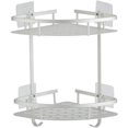 thumbnail image 1 of Bathroom Shelves, Aluminum Shower Shelf Caddy with 2 Levels, 1 of 5