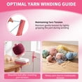 thumbnail image 5 of Yucurem Electric Yarn Ball Winder for Crocheting, Compact Yarn Cake Winder with Strong Tension Stepless Speed, Automatic Crochet Wheel Wool Winder for Knitting Lovers Gifts (Pink), 5 of 8