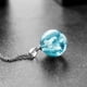 thumbnail image 3 of Collar de nube transparente blanco para mujer, regalo natural, collar de resina azul, colgantes, 3 of 7