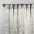 thumbnail image 2 of Superior Blackout Leaves Back Tab Curtains Set of 2, Light Filtering Curtain Panel Set, Ivory, 52"W x 63"L, 2 of 9