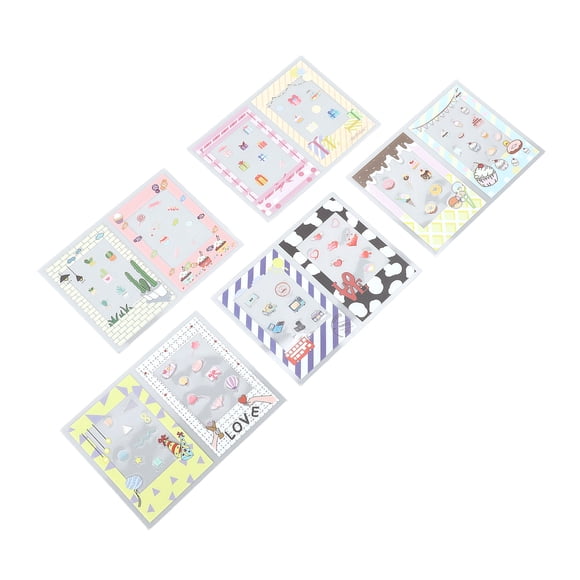 Photo Instant Films Sticker for for Mini, 10Pcs Colorful Photo Instant Films Frame Sticker, DIY Scrapbook Sticker for Photos Notebook Diary