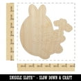 thumbnail image 2 of Cute Kawaii Bunny Rabbit Eating a Carrot for Lunch Wood Shape Unfinished Piece Cutout Craft DIY Projects - 6.25 Inch Size - 1/8 Inch Thick, 2 of 7