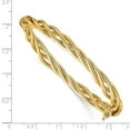 thumbnail image 2 of 14K Yellow Gold bracelet Bangle 7.94 mm Polished Twisted Hinged, 2 of 2