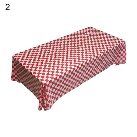 

JFY Concise Style Eye-catching Tablecloth PEVA Creative Chessboard Pattern Table Cover for Home