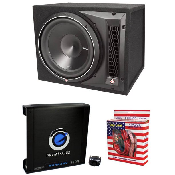 Rockford Fosgate P31X12 12" 1200W Loaded Subwoofer Sub Enclosure+Mono