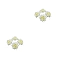 thumbnail image 3 of Destyer 50piece Multi-color Fabric For Wide Application In Weddings And Parties Realistic Appearance Soft Texture DIY Hats Cream 4.5cm 2Set, 3 of 6