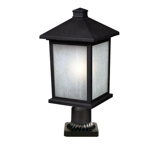 1 Light Outdoor Post Mount Light 507PHB-BK-PM