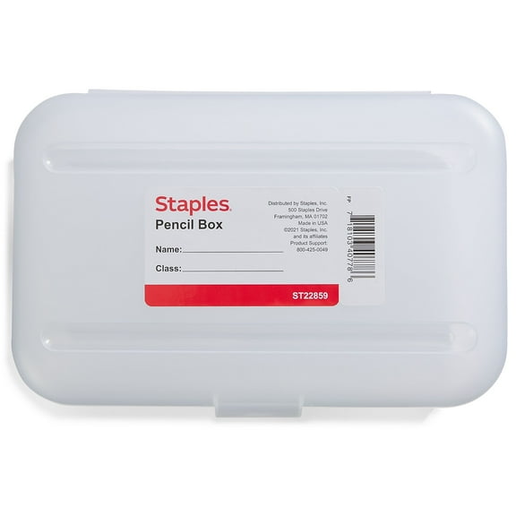 Staples Snap Plastic Cases Clear (22859) ST22859/22859