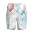 thumbnail image 4 of Rocae Cute Elephant for Men's Soft Sleep Pajama Shorts, Waistband and Pockets, 4 of 9