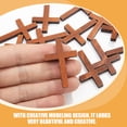 thumbnail image 6 of WASHWEPE Solid Wood Crafts Pendant 50Pcs 1.6x1.2x0.3In, 6 of 6