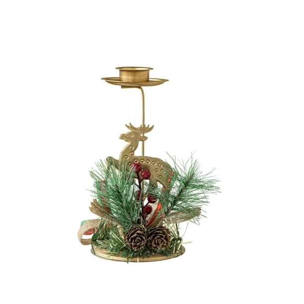 Velas para Ventanas Bandeja de Velas de Pantalla de Ventana de Hierro Forjado Dorado