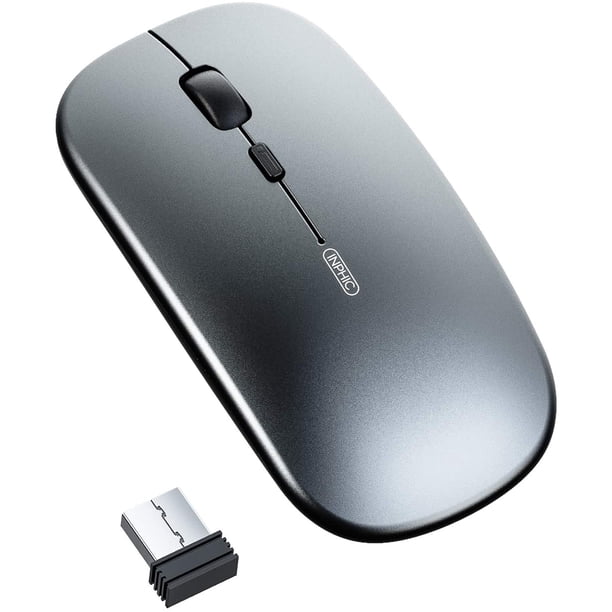 Wireless Mouse for Laptop, Rechargeable 2.4G USB Wireless Computer ...