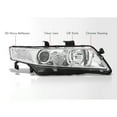thumbnail image 6 of AJP Distributors Chrome Housing Clear Lens Signal Factory Style Headlights Driving Lights Lamps Assembly Pair Set LH RH Compatible/Replacement For Acura TSX CL9 2004 2005 2006 2007 2008 04 05 06 07 08, 6 of 8