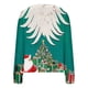 thumbnail image 4 of Cárdigan informal con estampado navideño para mujer, chaqueta con botones, blusa de poliéster, 4 of 5