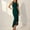 Green, variant on Drses‌‌ ‌‌‌‌‌‌‌‌‌‌‌‌‌Women's Crew Neck Sleeveless Bodycon Maxi Dress - Mermaid Cut with Ruffle Hem for Evening Cocktail Party