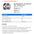 thumbnail image 2 of Rear Brake Rotor Set - Compatible with 2007 - 2009 Saturn Aura 2008, 2 of 2