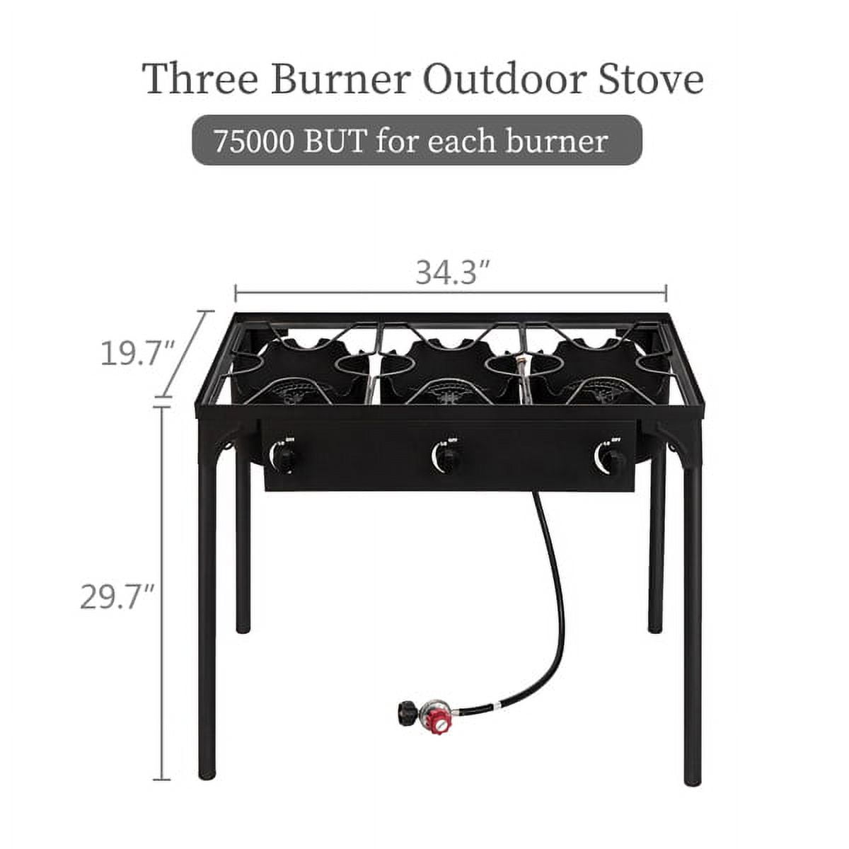 ZOKOP Three Burner Propane Gas Backpacking Stoves