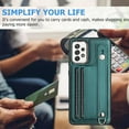thumbnail image 2 of Nalacover Wallet Case for Samsung Galaxy A53 5G, Business PU Leather Unique Design Wristband Kickstand Credit Card Holder Slots Shockproof Scratch Resistant Phone Case for Samsung Galaxy A53 5G,Green, 2 of 6