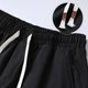thumbnail image 5 of Pantalones largos para hombre, casuales, de moda, de color sólido, con cordón, cintura elástica y bolsillos., 5 of 9