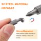 thumbnail image 4 of Uxcell 2 piezas PH0 Punta de destornillador Phillips 1/4" Hex Shank 25mm/1" Longitud Magnética Puntas de Cabeza Cruzada Hex Bit de Acero S2, 4 of 7