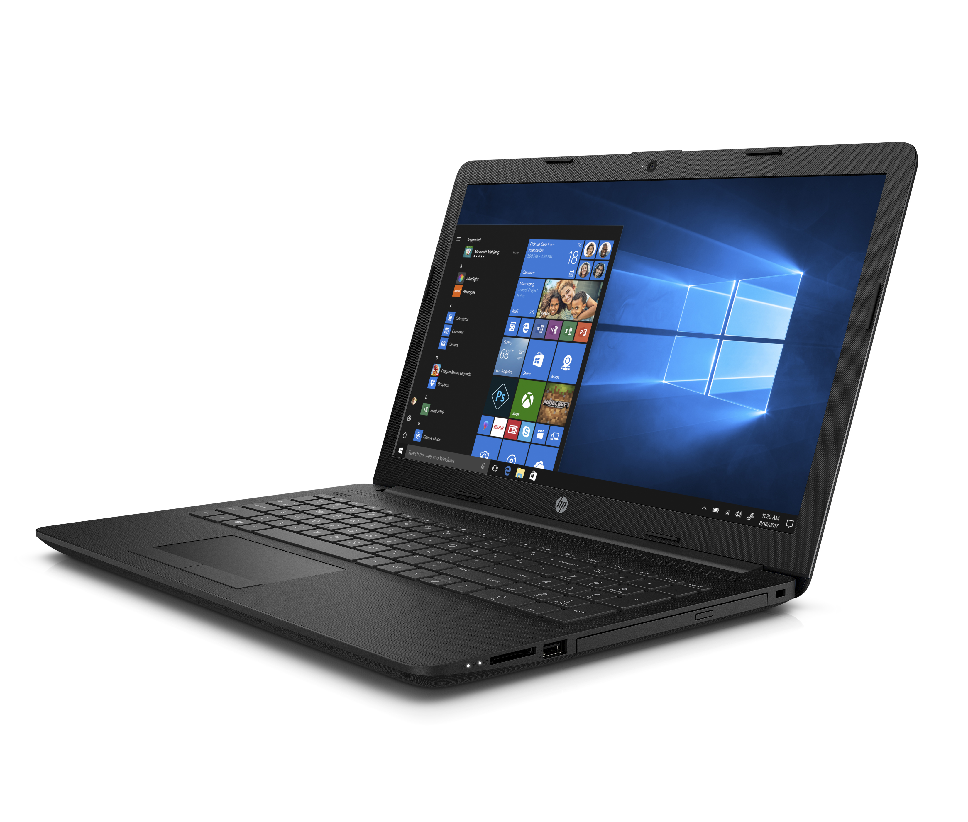 HP 15-DB0069WM 15.6" HD Ryzen 5 2500U 2.0GHz 8GB RAM 1TB HDD Win 10 Home Jet Black - image 4 of 6