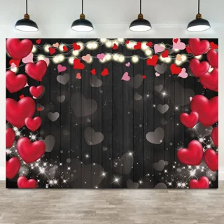  Valentines Day White Black Heart Dryer Cover Protector
