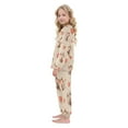 thumbnail image 4 of BZSMCE Unisex Fluffy Pajama Set Monkey Heart Playful Dance Printed, 4 of 8