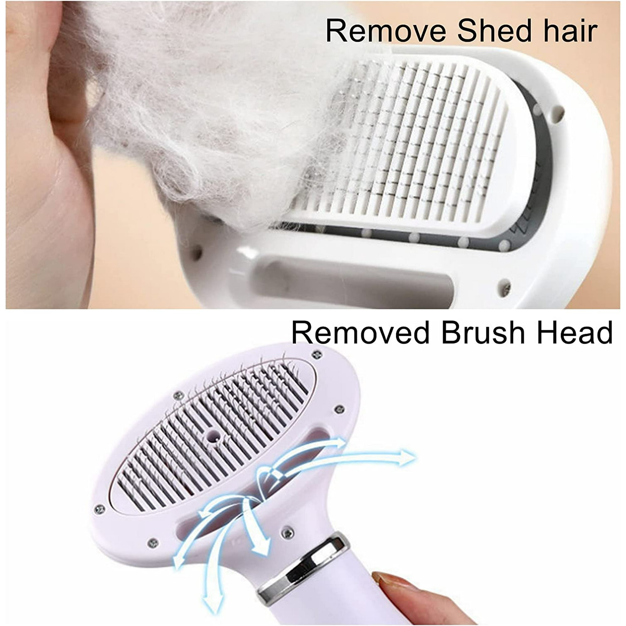 Pet Hair Dryer 2 in 1 Pet Hair Dryer with Slicker Brush 3 Adjustable Hair Dryers for Pet Grooming