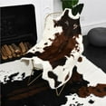 thumbnail image 2 of mmirethe Cow Animal Printed Carpet Chair Throw Rug Anti- for slip Living Room Lounge Mat Decor, 2 of 6