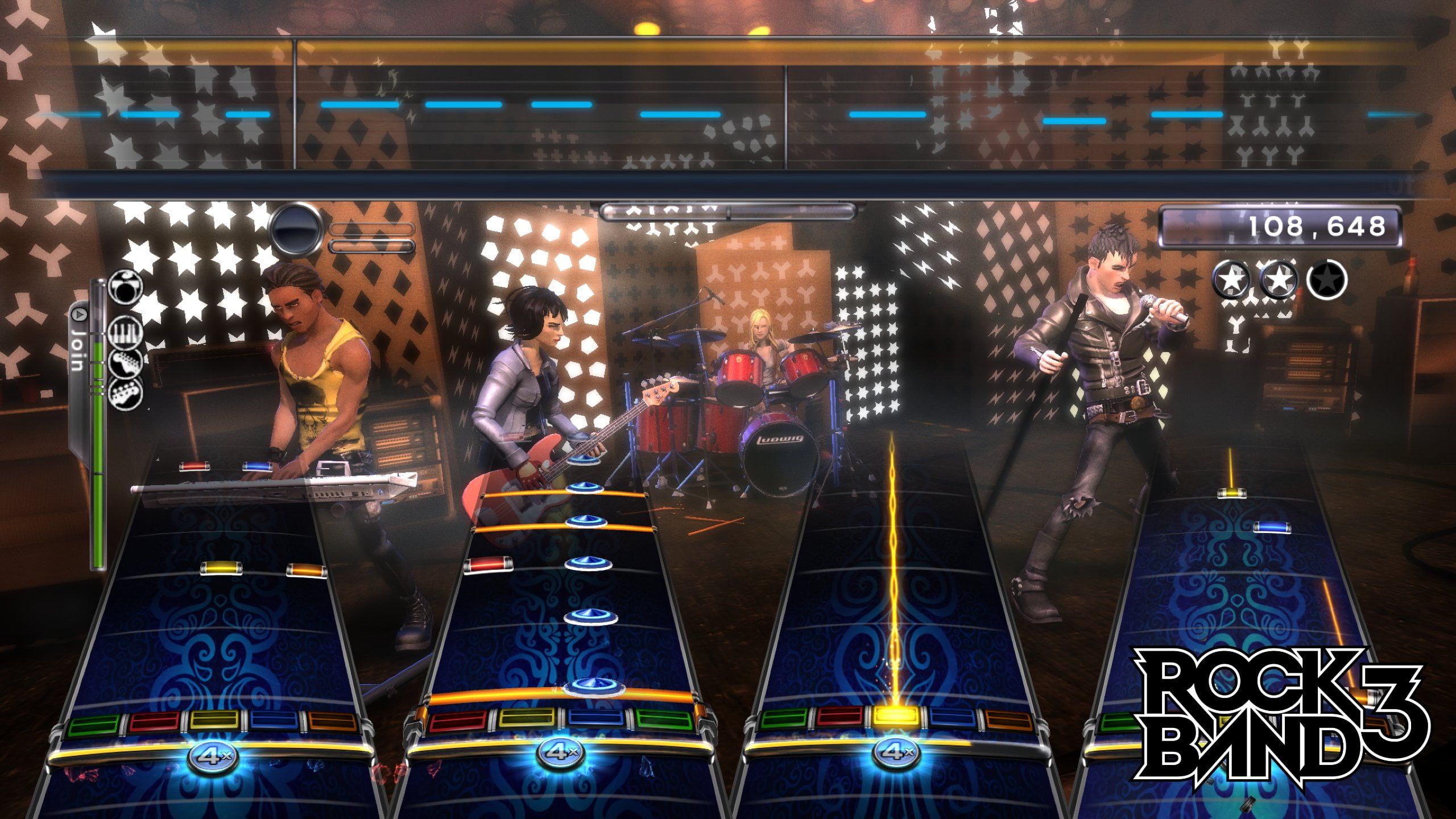 Rock Band 3 Physical Video Game for PlayStation, Music Game with 4 Offline Players and Parental Controls