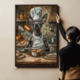 thumbnail image 6 of Funny Dog Kitchen Wall Art - Dining Room Wall Decor - American Hairless Terrier Cooking Food Canvas Prints for Farmhouse Kitchen Decor, Modern Restaurant Painting Artwork, 6 of 6