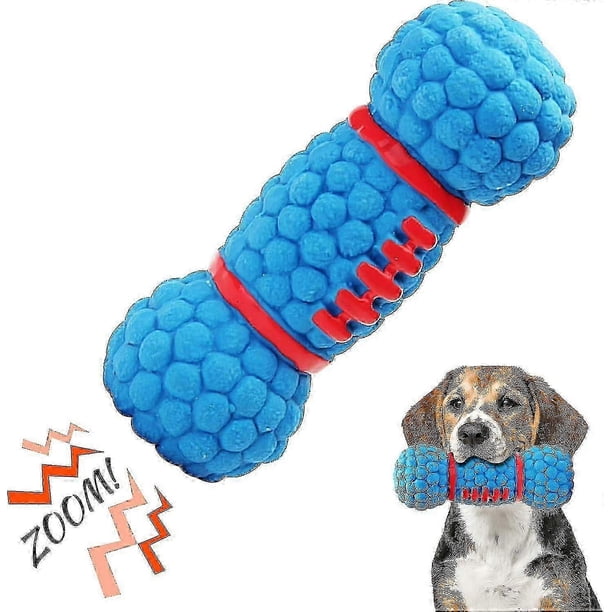 Food Squeaky Dog Toys, Soft Rubber Latex Dog Toys Sound Toys Dog Chew Toys Puppy Play Toys for Small Medium and Large Dogs (Blue Breadsticks) 26-27s
