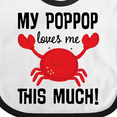 thumbnail image 4 of Inktastic My Poppop Loves Me Boys or Girls Baby Bib, 4 of 4