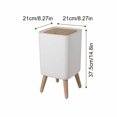 thumbnail image 3 of Trash Can Kitchen Trash Can Garbage Can Household Kitchen Waste With High Feet Bathroom Office Living Room Large Capacity Paper Storage, 3 of 9