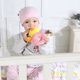 thumbnail image 4 of GOOHOCHY Bebé de peluche Animal Agarre de mano Sonajeros Juguetes Muñeca rellena Juguetes de desarrollo para bebés Niños pequeños Recién nacidos (pollito), 4 of 7