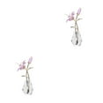thumbnail image 3 of Matsuzay Figurilla Flor Cristal Ramos Transparentes Inicio Type6 NO6, 3 of 6