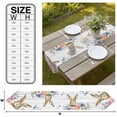 thumbnail image 3 of Bunny Easter Table Runner Linen Burlap Table Runner 70 Inches Long Spring Floral Blue Eucalyptus Leaves Wooden Dresser Scarves for Kitchen Island Coffee Dining Party Wedding Holiday Decor 13"x70", 3 of 8