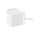 thumbnail image 2 of OULII 3Pcs Household Storage Box with Lid White Sturdy Plastic Container for Washing Powder and Daily Organizing, 2 of 8
