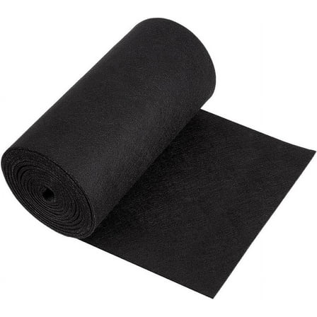 118x9.45inch Black Felt Roll Non Woven Felt Fabric Craft Felt Fabric for Patchwork Sewing Decoration Craft DIY 3mm Thick