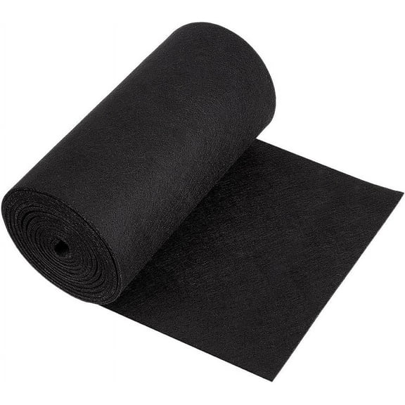 118x9.45inch Black Felt Roll Non Woven Felt Fabric Craft Felt Fabric for Patchwork Sewing Decoration Craft DIY 3mm Thick